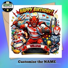 St Helens Birthday Card -