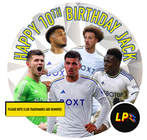 Leeds united cake topper - leeds,
