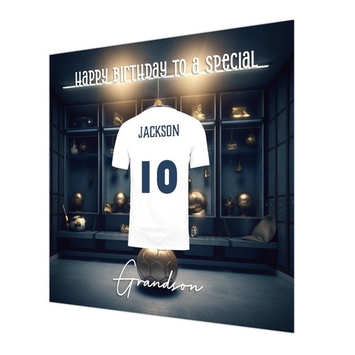 Football birthday card boys - birthday, card,