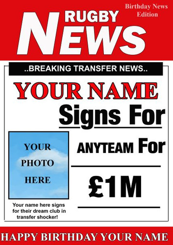Rugby star sign birthday - rugby,