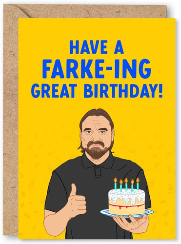 Funny birthday card - card, for