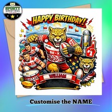 Leigh Rugby Birthday Card -