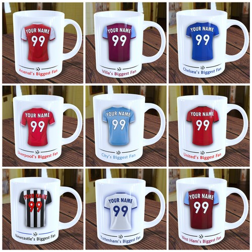 Personalised football mugs - football,