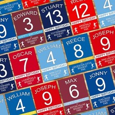 Personalised FOOTBALL Birthday