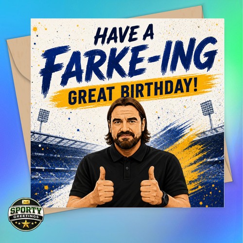 Funny leeds birthday card - funny,