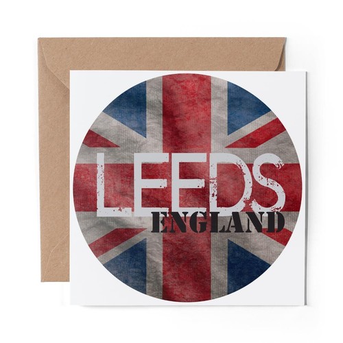 Blank greeting card leeds - greeting,