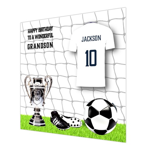 Football birthday card - football, boys