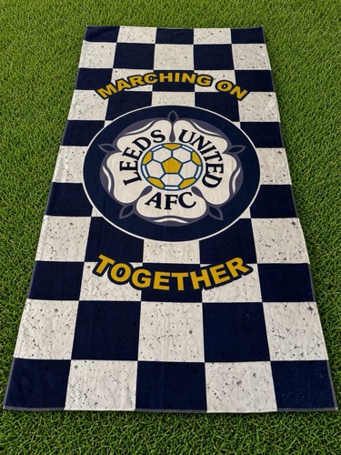 Leeds united beach towel 160cm - towel,